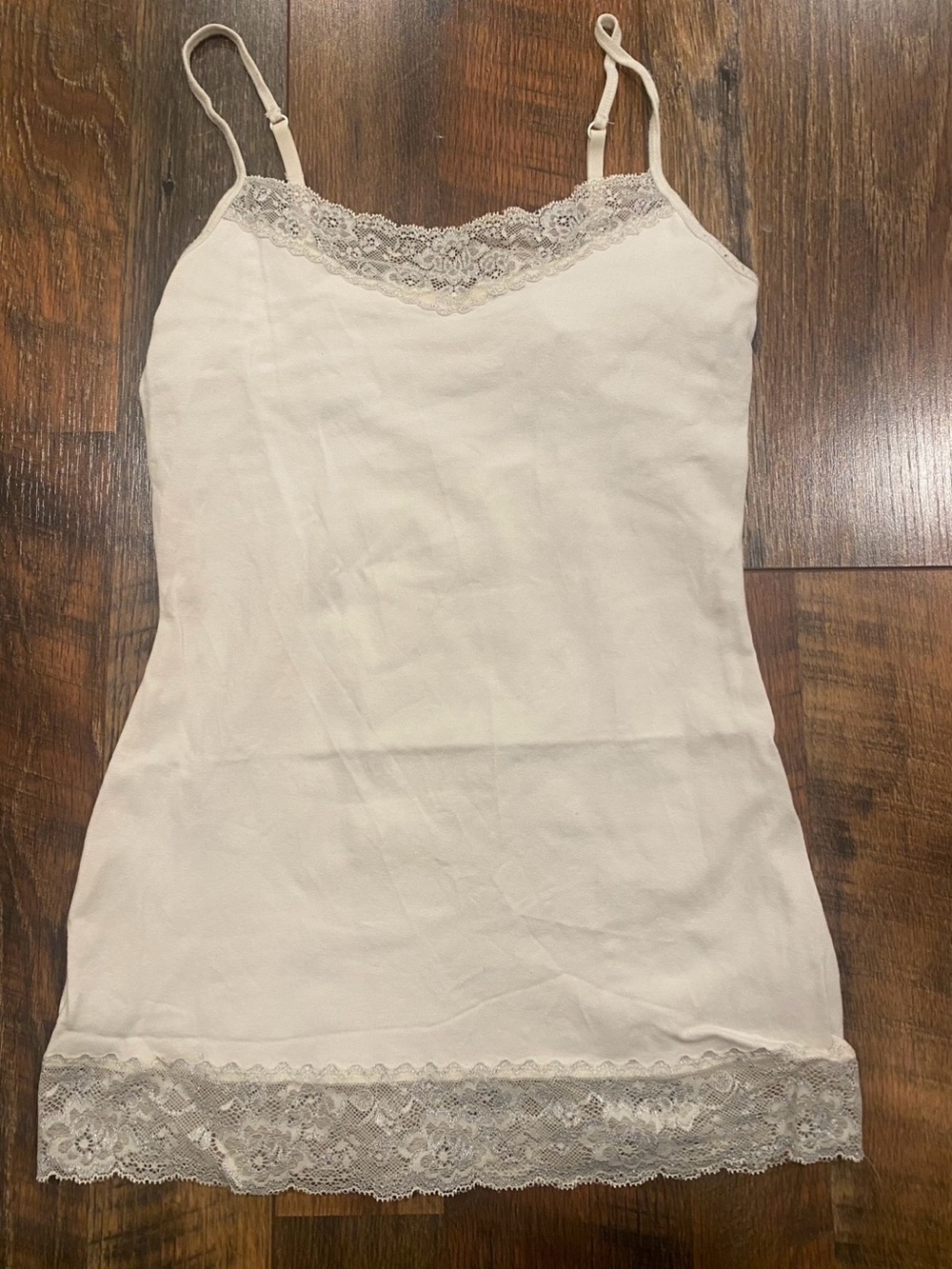 Express Women’s Lace Trim Camisole Slip - Cream size XS